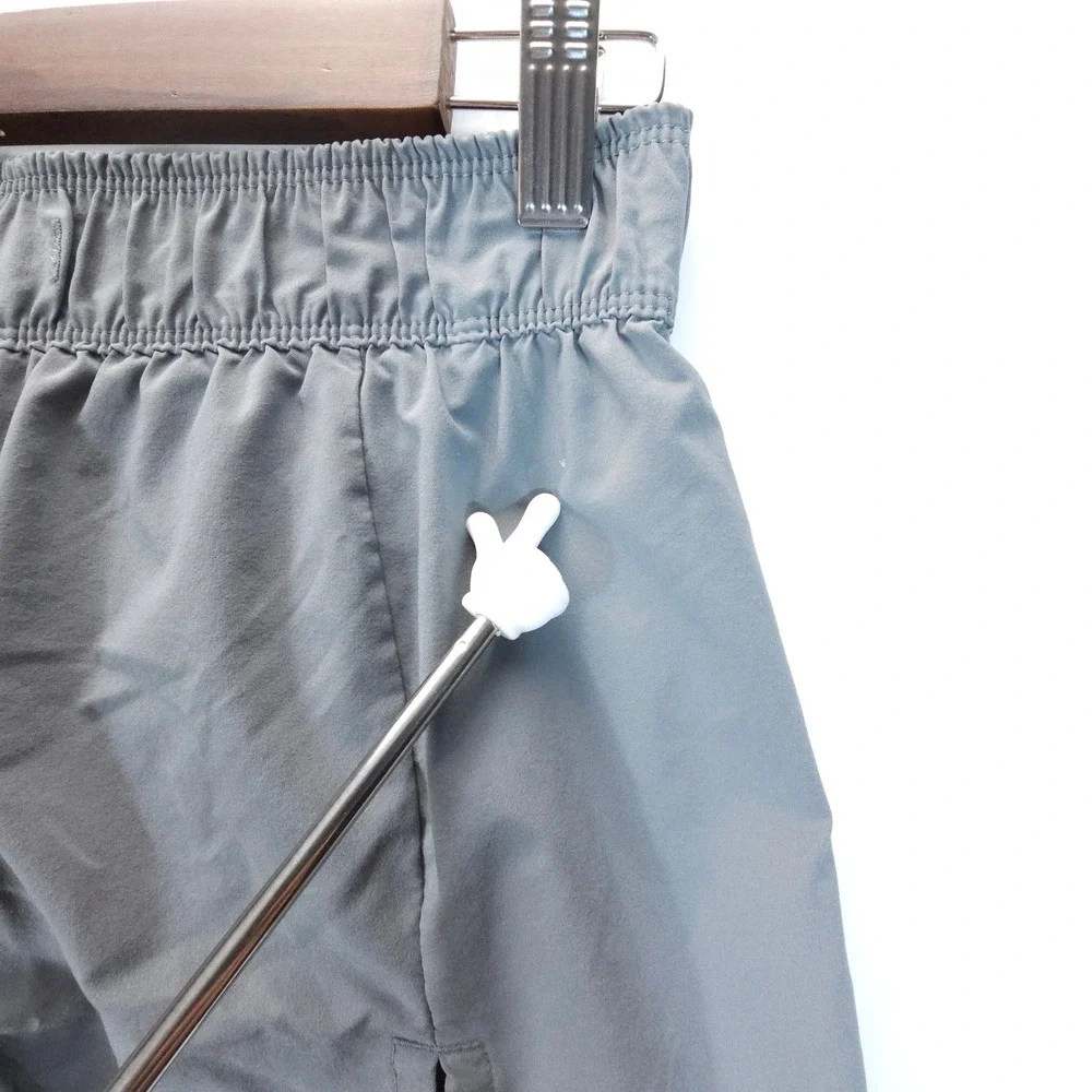 Nike 2 in 1 Running Shorts Womens Small Gray Streetwear Layered Athletic - Picture 5 of 8